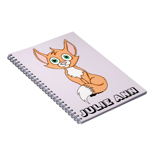 Personalised Foxy Roxy Notebook (Right Side)