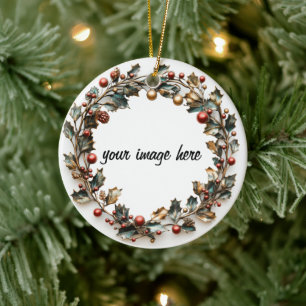 Personalised framed ceramic ornament