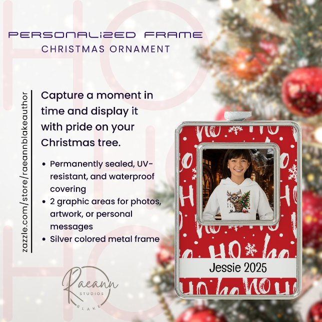 Personalised Framed Christmas Ornament (Creator Uploaded)