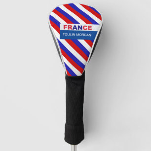 Personalised France Flag Golf Head Cover