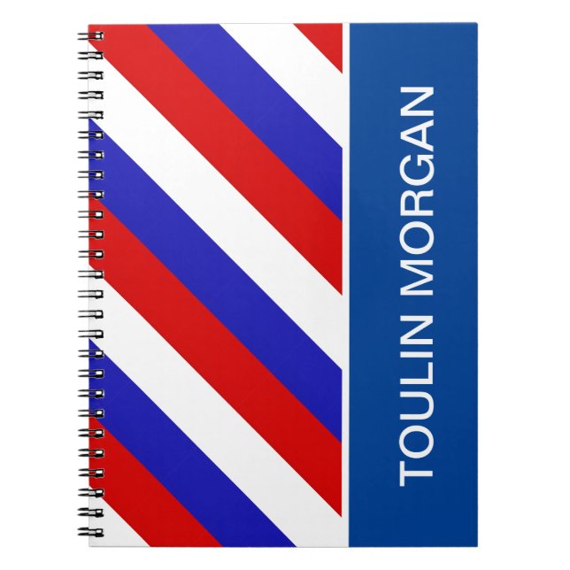 Personalised  France Flag Notebook (Front)
