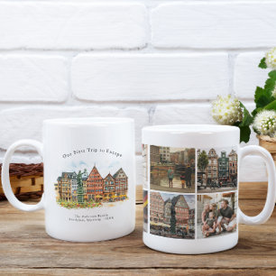 Personalised Frankfurt Germany Travel Photo Mug
