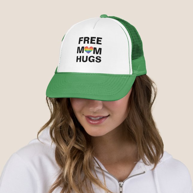 Personalised Free Mum Hugs  Template Trucker Hat (In Situ)