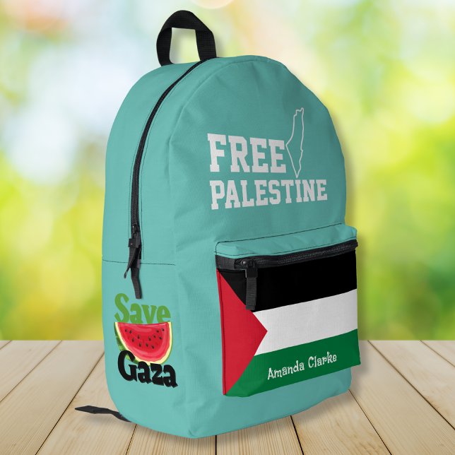 Personalised Free Palestine | Palestine Flag  Printed Backpack (Creator Uploaded)