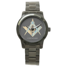 Personalised Freemason Gifts Black Masonic Compass