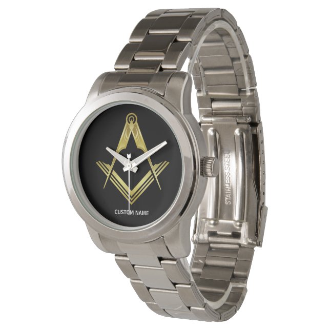 Personalised Freemason Gifts | Masonic Watches (Angled)