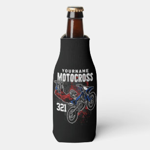 Personalised Freestyle Motocross Racing FMX Tricks Bottle Cooler