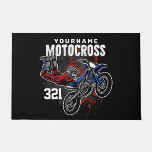 Personalised Freestyle Motocross Racing FMX Tricks Doormat