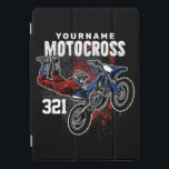 Personalised Freestyle Motocross Racing FMX Tricks iPad Pro Cover<br><div class="desc">Custom NAME Dirt Bike Rider Motocross Racing Moto Racer Motorcycle Gifts - Choose Colour and Customise with your Name or Custom Text!</div>