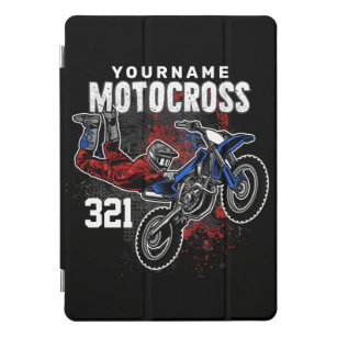 Personalised Freestyle Motocross Racing FMX Tricks iPad Pro Cover