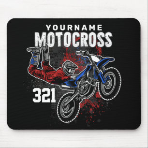 Personalised Freestyle Motocross Racing FMX Tricks Mouse Pad