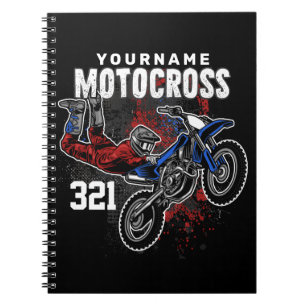 Personalised Freestyle Motocross Racing FMX Tricks Notebook