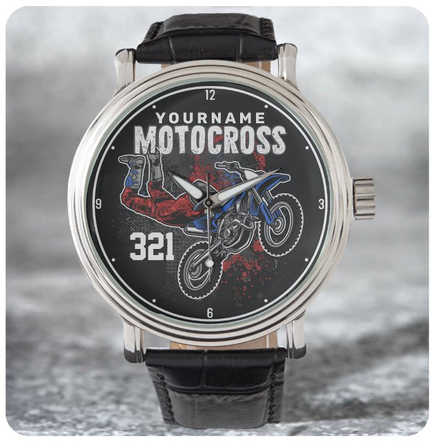 Personalised Freestyle Motocross Racing FMX Tricks Watch (Creator Uploaded)