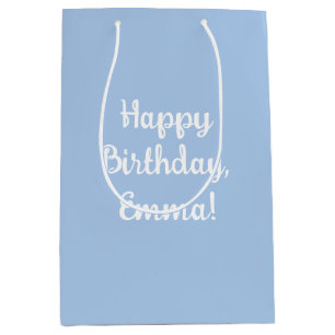 Personalised French Blue Gift Bag