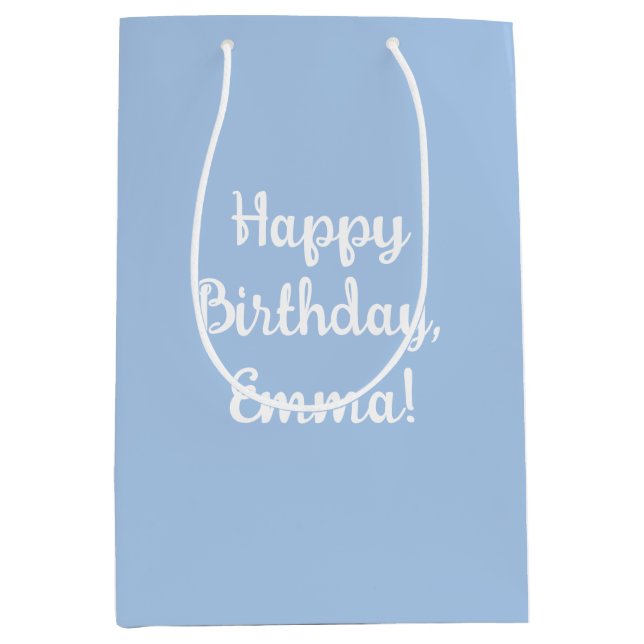 Personalised French Blue Gift Bag (Front)
