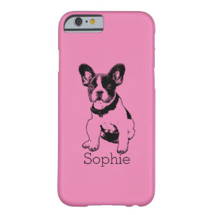 Personalised French Bulldog Puppy Pick Your Colour Barely There iPhone 6 Case