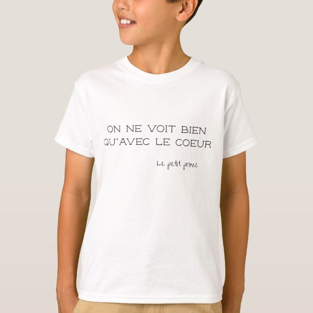 Personalised French Quote T-Shirt (Front)