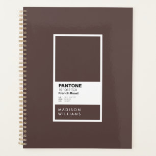Personalised French Roast Brown Notebook Custom Planner