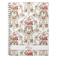 Personalised French Rococo Floral-White Background