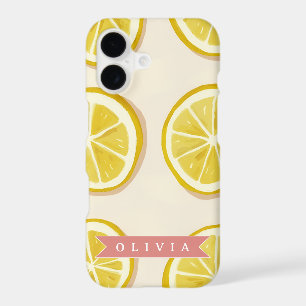 Personalised Fresh Lemon Slice Pattern Bright