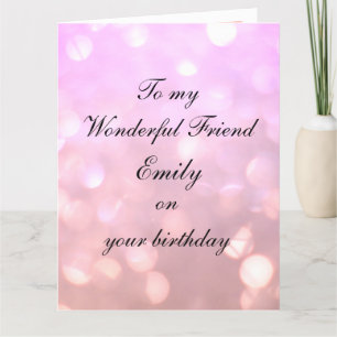 Personalised Friend Birthday Card