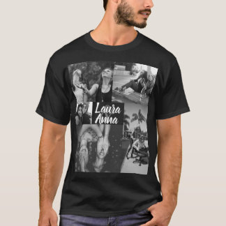 Personalised Friends Black & White photo collage T T-Shirt