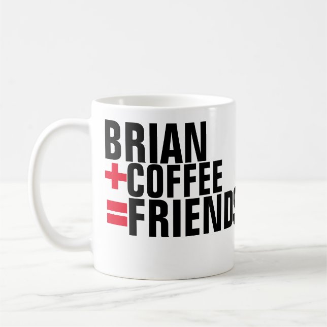 personalised friends coffee mug (Left)