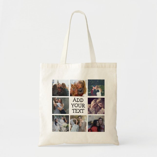 Personalised Friends & Family Photo Collage  Tote Bag (Front)