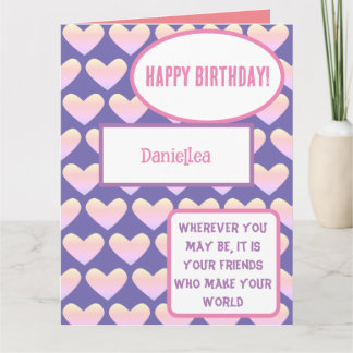 Personalised Friends Name Birthday Card