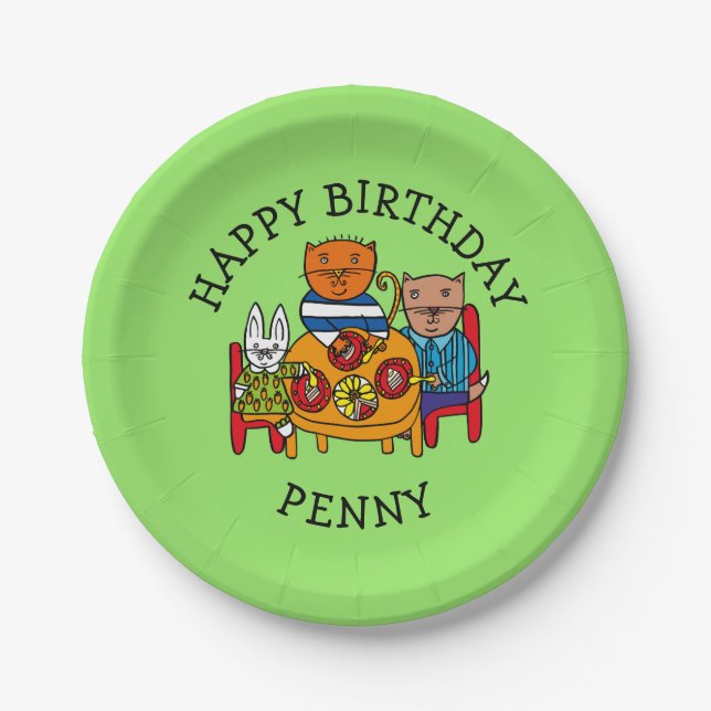 Personalised Friends Party Paper Plate (Front)