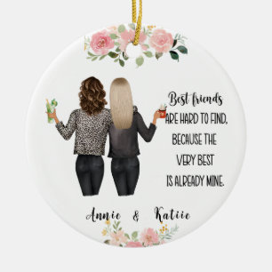 Personalised Friendship Christmas Ceramic Ornament