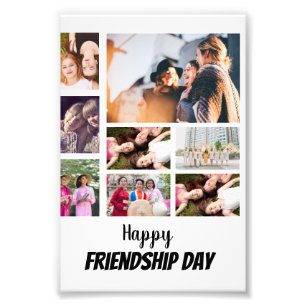 Personalised Friendship Day 8 Photo Collage   Print