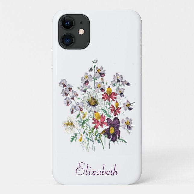 Personalised Fringeflowers/Velvet Trumpet Flowers Case-Mate iPhone Case (Back)