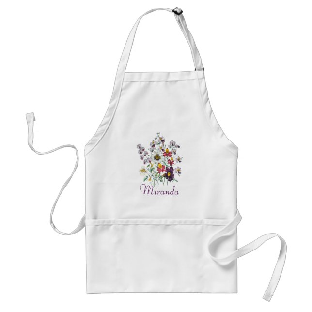 Personalised Fringeflowers/Velvet Trumpet Flowers Standard Apron (Front)