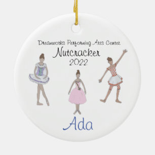 Personalised Fritz/Solider/Flower Nutcracker Ceramic Ornament