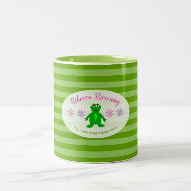 Personalised Frog Mug (Center)