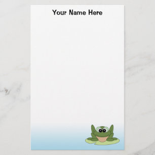 Personalised Frog Stationery