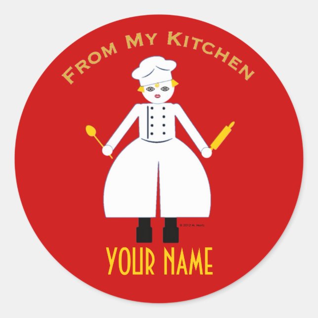 Personalised “From My Kitchen...” Sticker (Front)