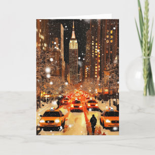 Personalised From New York With Love Holiday Card