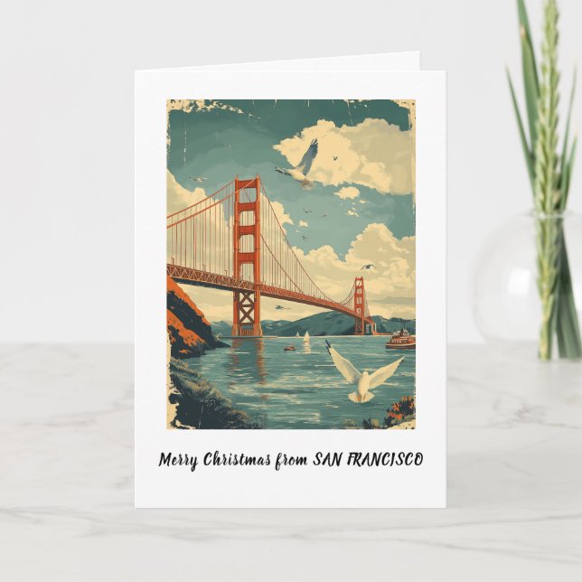 Personalised From San Francisco Christmas card (Front)