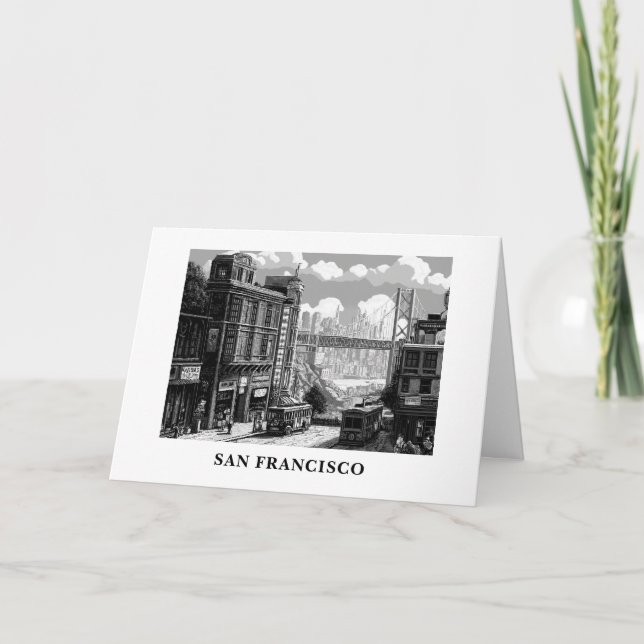 Personalised From San Francisco Greeting card (Front)
