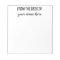 Personalised From the Desk of Notepad