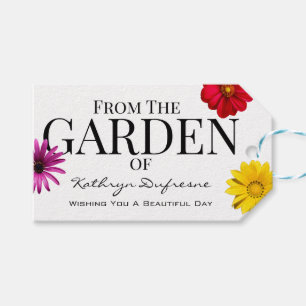 Personalised From Your Flower Garden Gift Tags