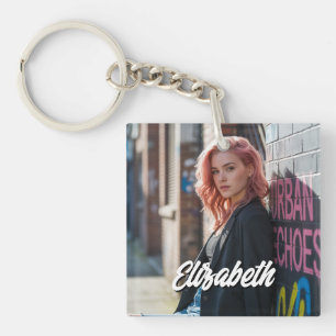 Personalised Front and Back Picture Gift Key Ring