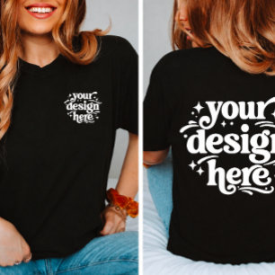 Personalised Front & Back Design Custom Logo  T-Shirt