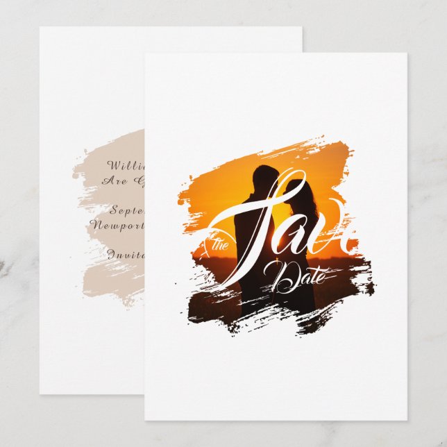 Personalised Front Photo Save the Date  (Front/Back)