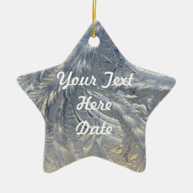 Personalised Frosty Ornament (Front)