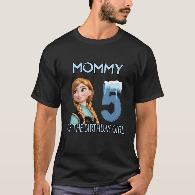 Personalised Frozen Birthday Shirt, Birthday shirt (Front)