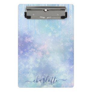 Personalised Frozen Icicles Mini Clipboard