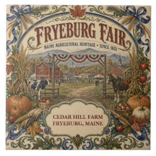 Personalised Fryeburg Fair Since 1851 Maine Ceramic Tile
